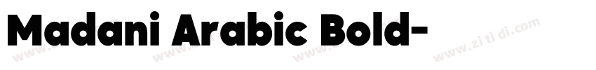 Madani Arabic Bold字体转换
